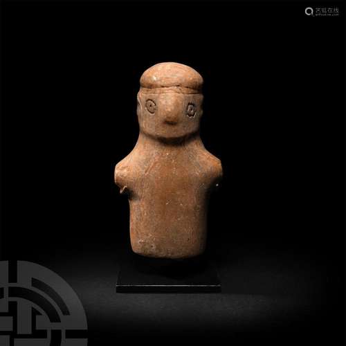 Elamite Anthropomorphic Alabaster Idol