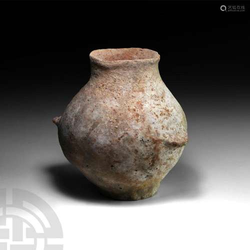 Early Bronze Age Trans-Jordan Two-Handled Terracotta Jar