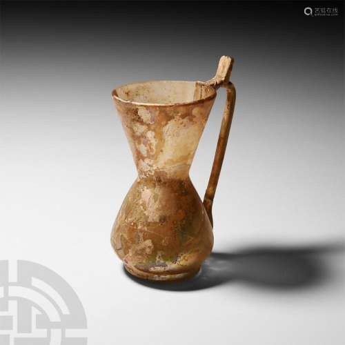 Western Asiatic Amber Glass Pitcher