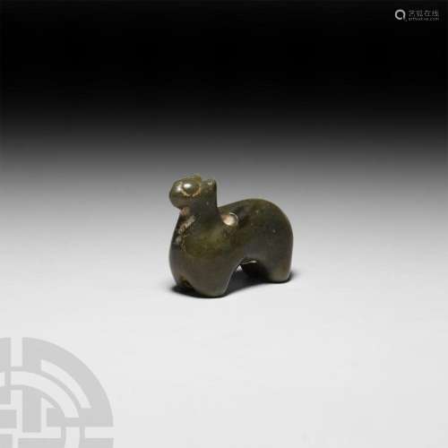 Chinese Han Jade Animal Amulet