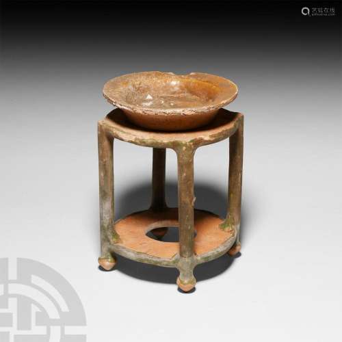 Chinese Ming Base with Offering Bowl