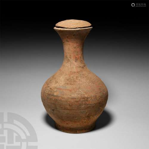 Chinese Han Lidded Ewer