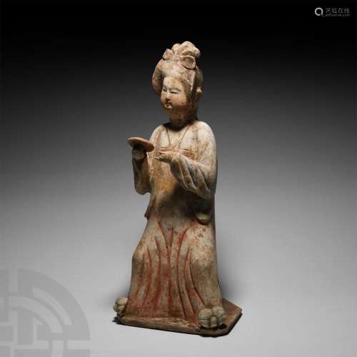 Chinese Tang Terracotta Court Lady