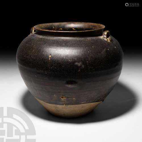 Large Chinese Tang Glazed Jar