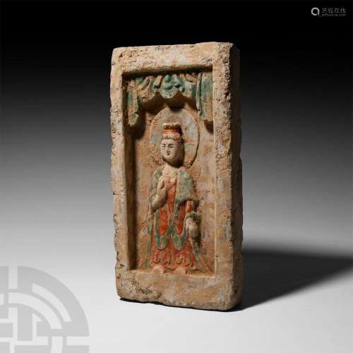 Chinese Wei Buddha Brick