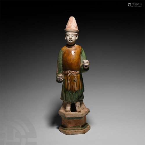 Chinese Ming Glazed Attendant Figure