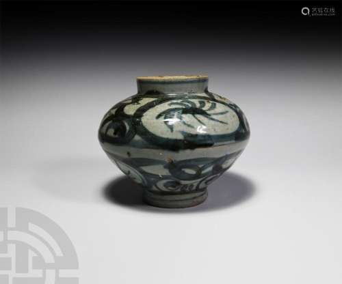 Chinese Blue and White Glazed Jar