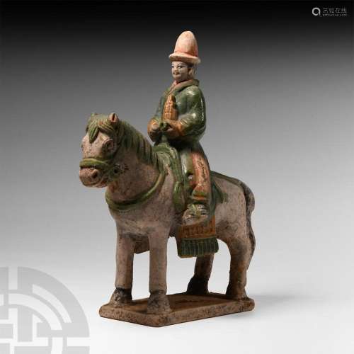 Chinese Ming Horse and Rider