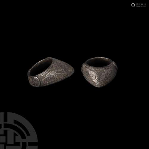 Byzantine Silver Archer's Ring