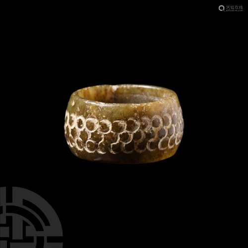 Chinese Zhou Jade Archer's Ring