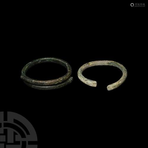 Bronze Age Bracelet Pair