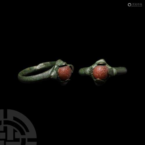 Viking Age Ring with Cabochon