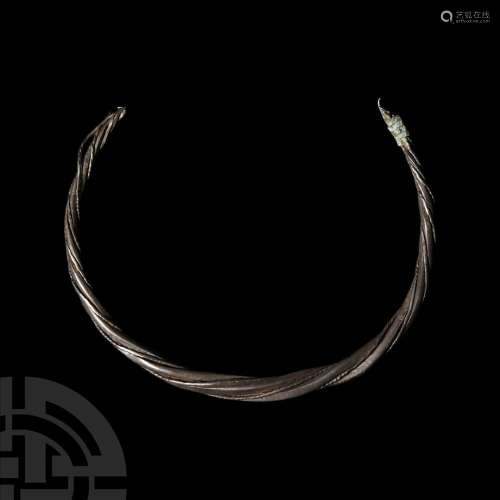 Viking Age Twisted Silver Torc