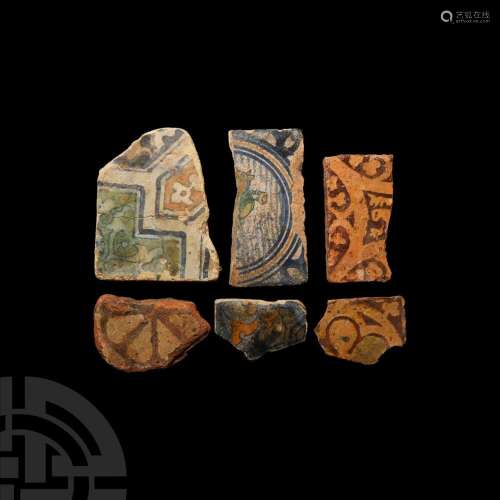 Medieval and Later 'Thames' Ceramic Tile Group