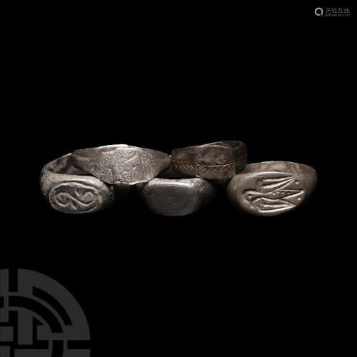 Medieval and Other Silver Ring Collection