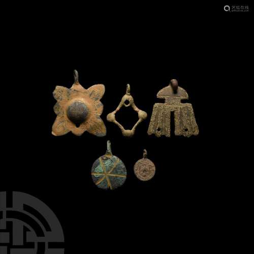 Medieval Horse Harness Pendant Group