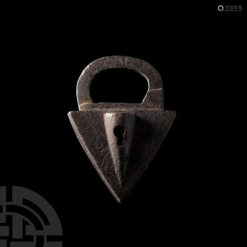 Post Medieval 'Thames' Triangular Padlock