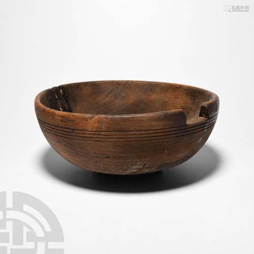 Prehispanic Inca Wooden Bowl