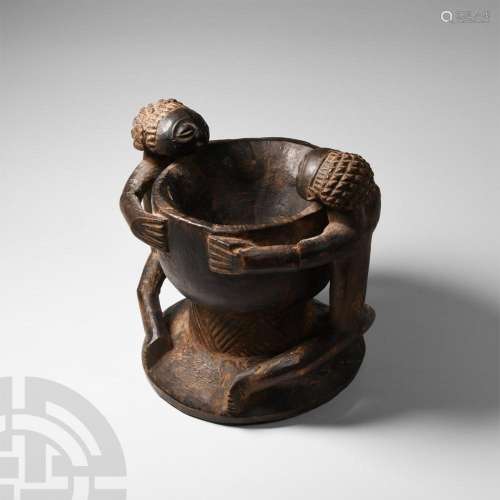 African Congo Wooden Cup