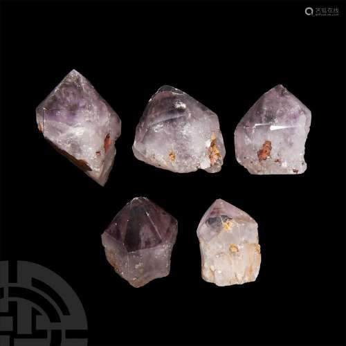 Massive Amethyst Crystal Point Group