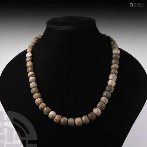 Woolly Mammoth Bone Bead Necklace