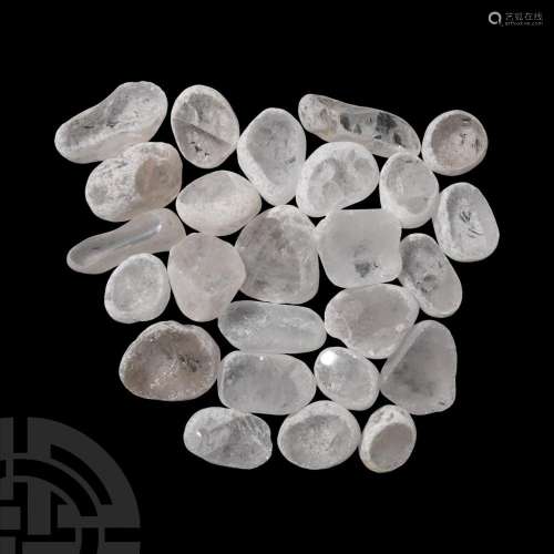 25 Quartz 'Window' Crystals
