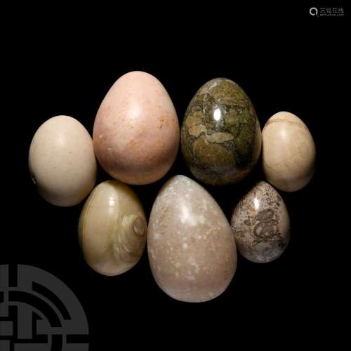 Polished Mineral Specimen Egg Collection