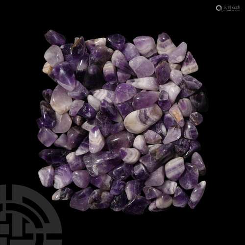 100 Polished Amethyst Pebbles