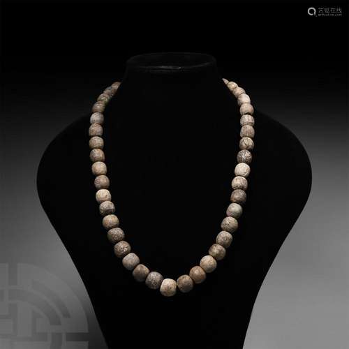 Mammoth Bone Bead Necklace