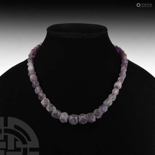 Amethyst Bead Necklace