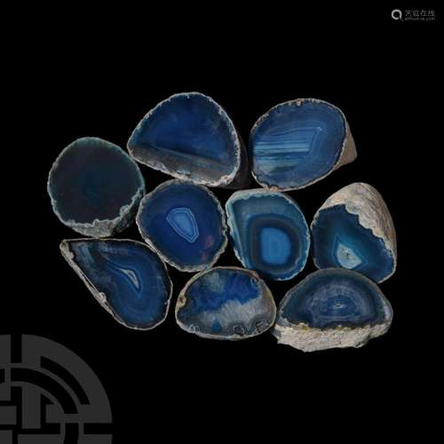 Cut and Polished Agate Geode Half Collection