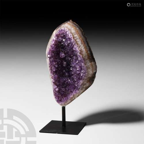 Amethyst Crystal Geode Display