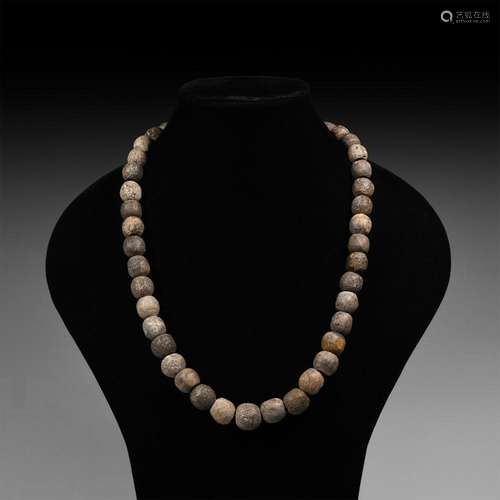 Mammoth Bone Bead Necklace