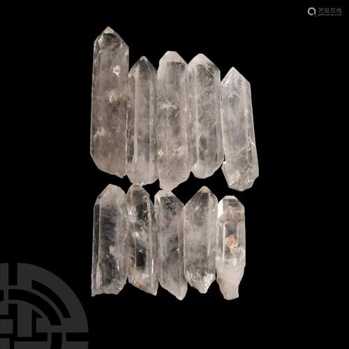 10 Quartz Crystal Points