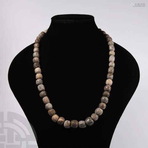 Mammoth Bone Bead Necklace String