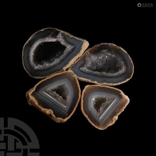 Cut and Polished Agate Geode Half Collection