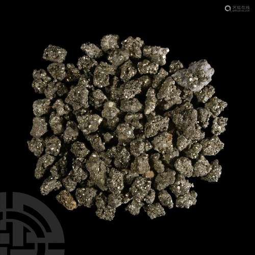 100 Pyrite Crystal Nugget Clusters