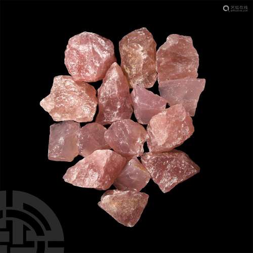 Rose Quartz Specimen Group