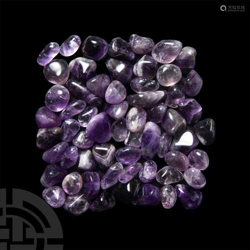 60 Polished Amethyst Crystal Specimens