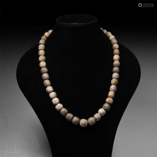 Mammoth Bone Bead Necklace