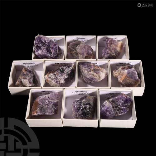 Amethyst Crystal Section Collection