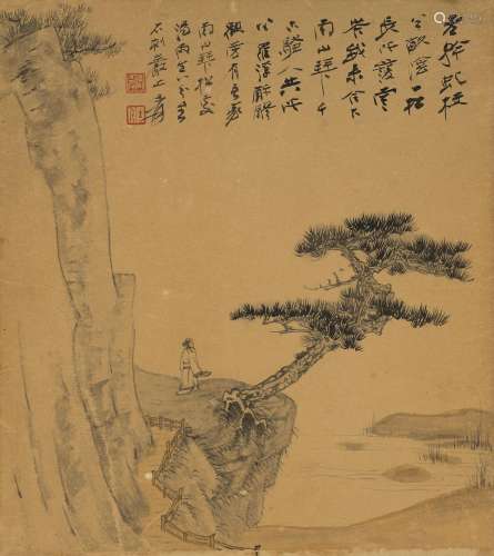 ZHANG DAQIAN (1899-1983)  Scholar under the Pine Tree