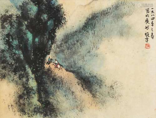 LI XIONGCAI (1910-2001) Two Landscapes