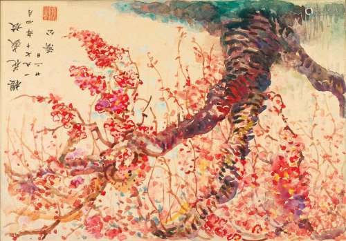 WANG JIYUAN (1893-1975)  Cherry Blossoms, 1970