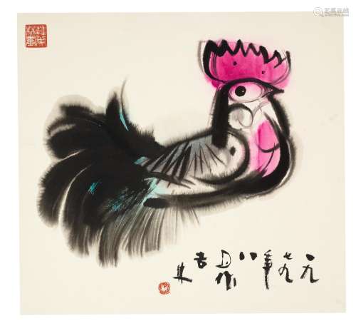 HAN MEILIN (born 1936) Rooster, 1979