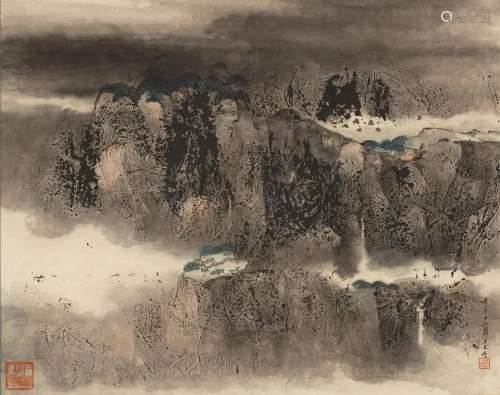 WANG JIQIAN (C.C. WANG, 1907-2003) Landscape, 1972