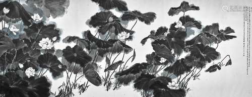 LIU YUNG (B.1949)   Graceful Lotus, Elegant Poetry, 2014