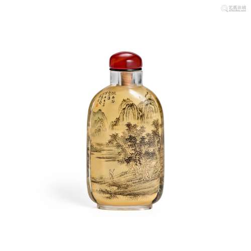 AN INSIDE-PAINTED CRYSTAL SNUFF BOTTLE  Su Fengyu, dated jia...