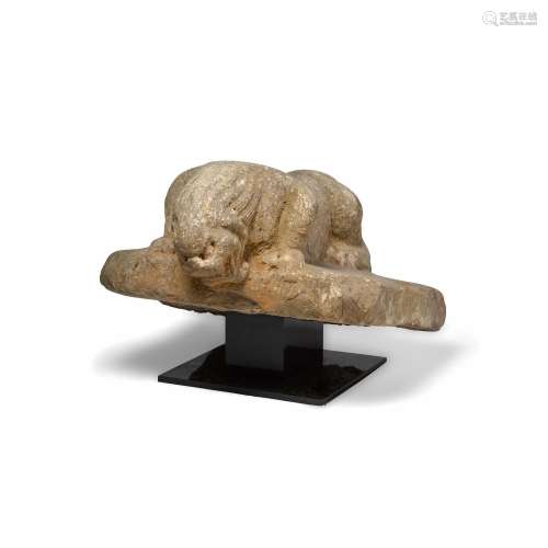 A LARGE MARBLE ARCHITECTUAL FRAGMENT OF A LION Ming-Qing dyn...