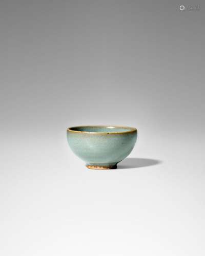 A SMALL SKY-BLUE GLAZED JUN 'BUBBLE BOWL' Northern S...